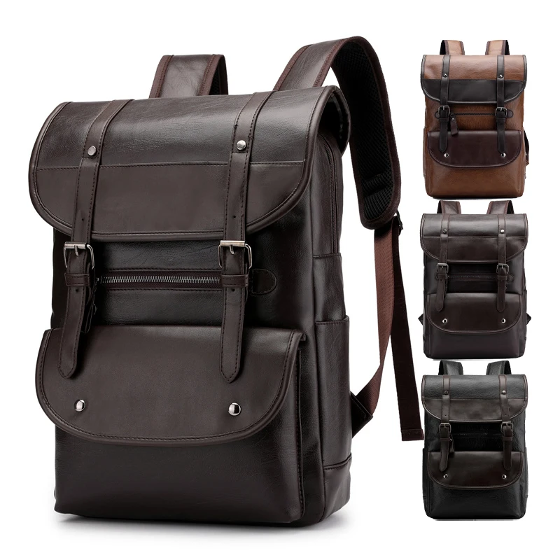 High Quality Travel Factory Direct Wholesale Good Looking Top Cover PU Soft Custom Logo Brand School Laptop Backpack Bagpack Bag