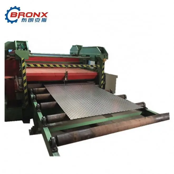 Checker plate embossing machine