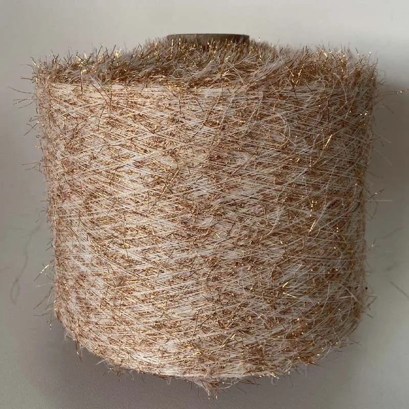 100% Polyester Horsetail mesh fabric ponytail fancy yarn