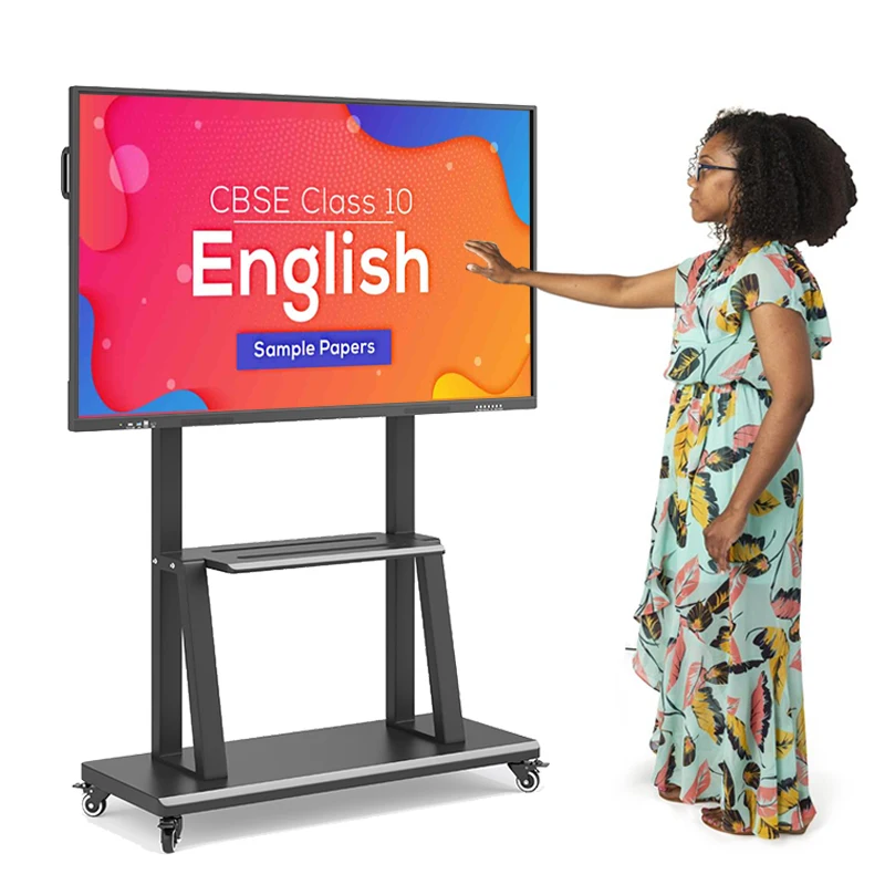 KINGONE 65 75 86 98 110 Inch Wifi 4K Infrared Multi Touch Screen Lcd Digital Smart Board Electronic Interactive Whiteboard