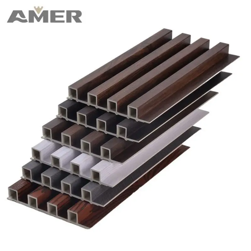 Amer Factory Price Wall Board De Pared De Wpc Superior Quality Good Price Interior Outdoor Instal Wpc Wall Panel