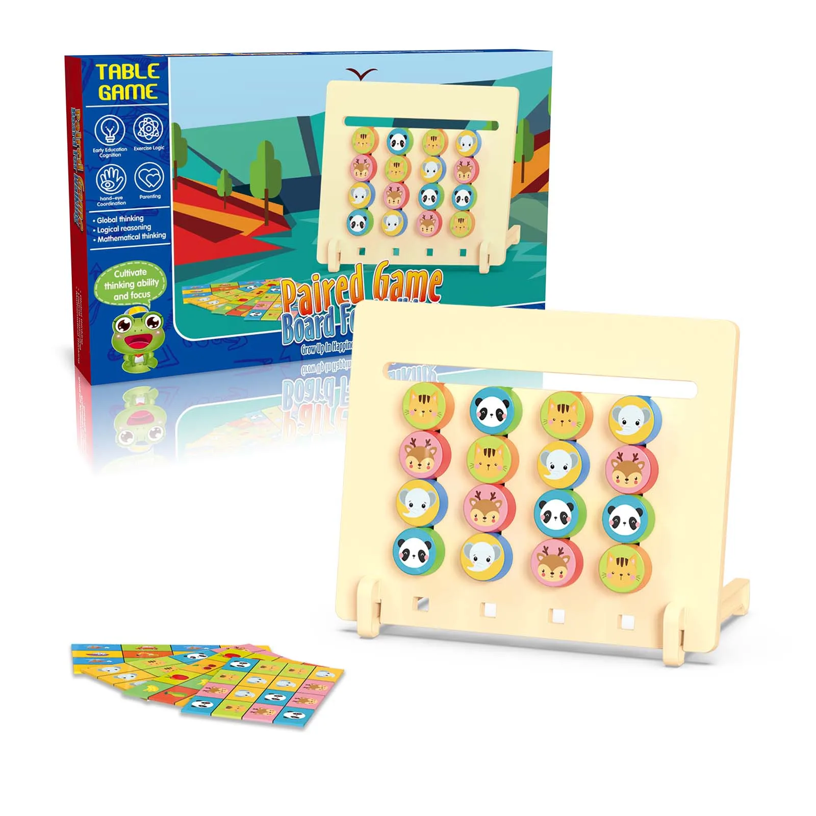 Four Color Board Game Logical Thinking Training Children Puzzle Early Education Toys