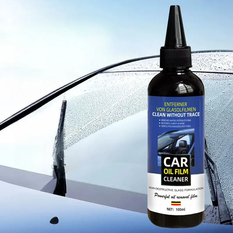 Auto Glass Cleaner Fluid Waterproof Rainproof Anti-Fog Windshield Oil Film Cleaner