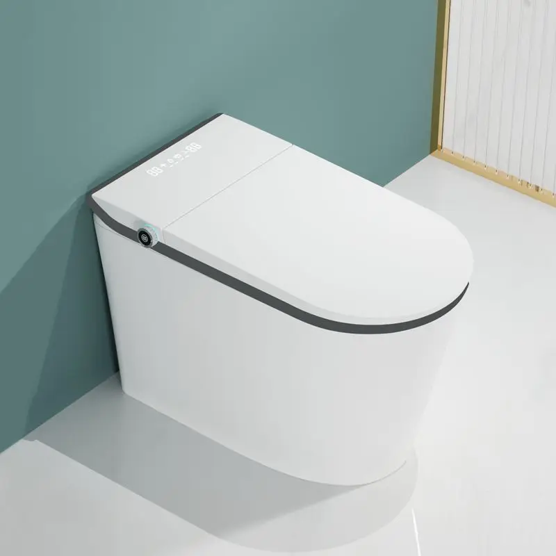 Monarch home smart automatic heating toilet integrated foot sensor no water pressure Smart Toilet