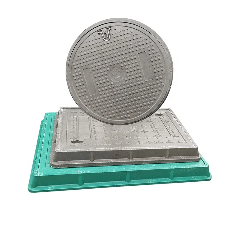 EN124 A15 square SMC BMC composite oil tank fiber glass FRP plastic sewer manhole cover