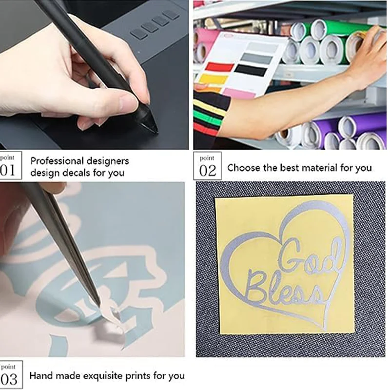 Custom High Quality Decorative Car Sticker Vinyl Waterproof UV Resistance Vehicle Transfer Amine Decal