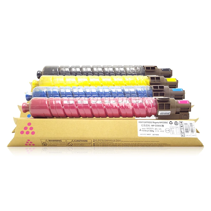 Factory Wholesale MPC3501 Color Toner Cartridge  For Ricoh C3000 C2500 C2800 C3300 C3501 C5501 C4501 Copier Toner Bottle