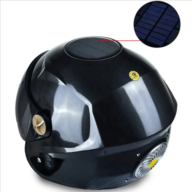 wholesale customize solor power blue tooth half face motorcycle helmet with fans