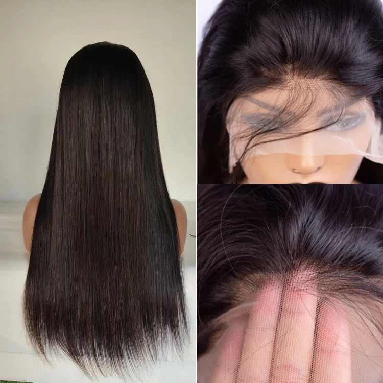 360 Lace Wigs Vendor Hd Transparent Lace Frontal Wig 13x4 Lace 100% Virgin Human Hair 180% Perruque Full Human Hair Wig