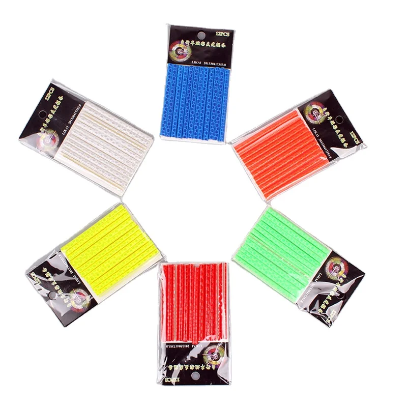 2018 new arrival Bicycle spokes fluorescence light reflective tube clip bike wheel rim cycling warning accessories