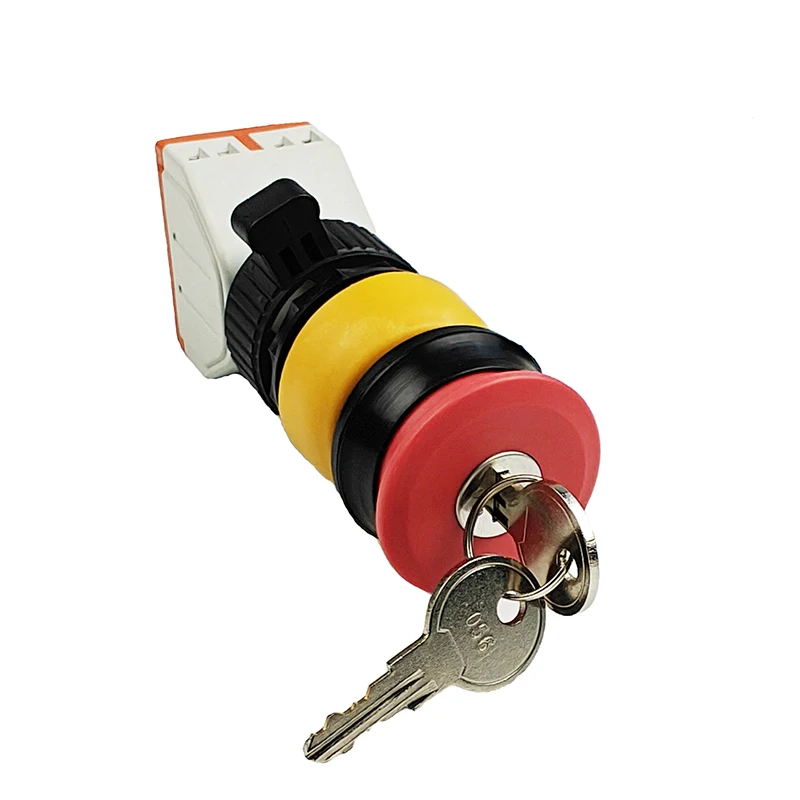 New explosion proof button switch with key safety enhancement component manufacturer emergency stop button atex
