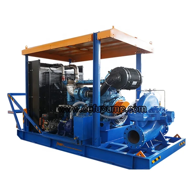 High Capacity Diesel Engine Agriculture Irrigation Water Pump Flood Dewatering Pump