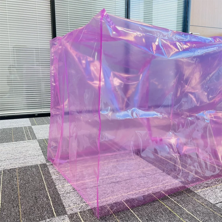 Polypropylene Pink Plastic Bag For Protecting Industrial Machine Cubic Yard Bags