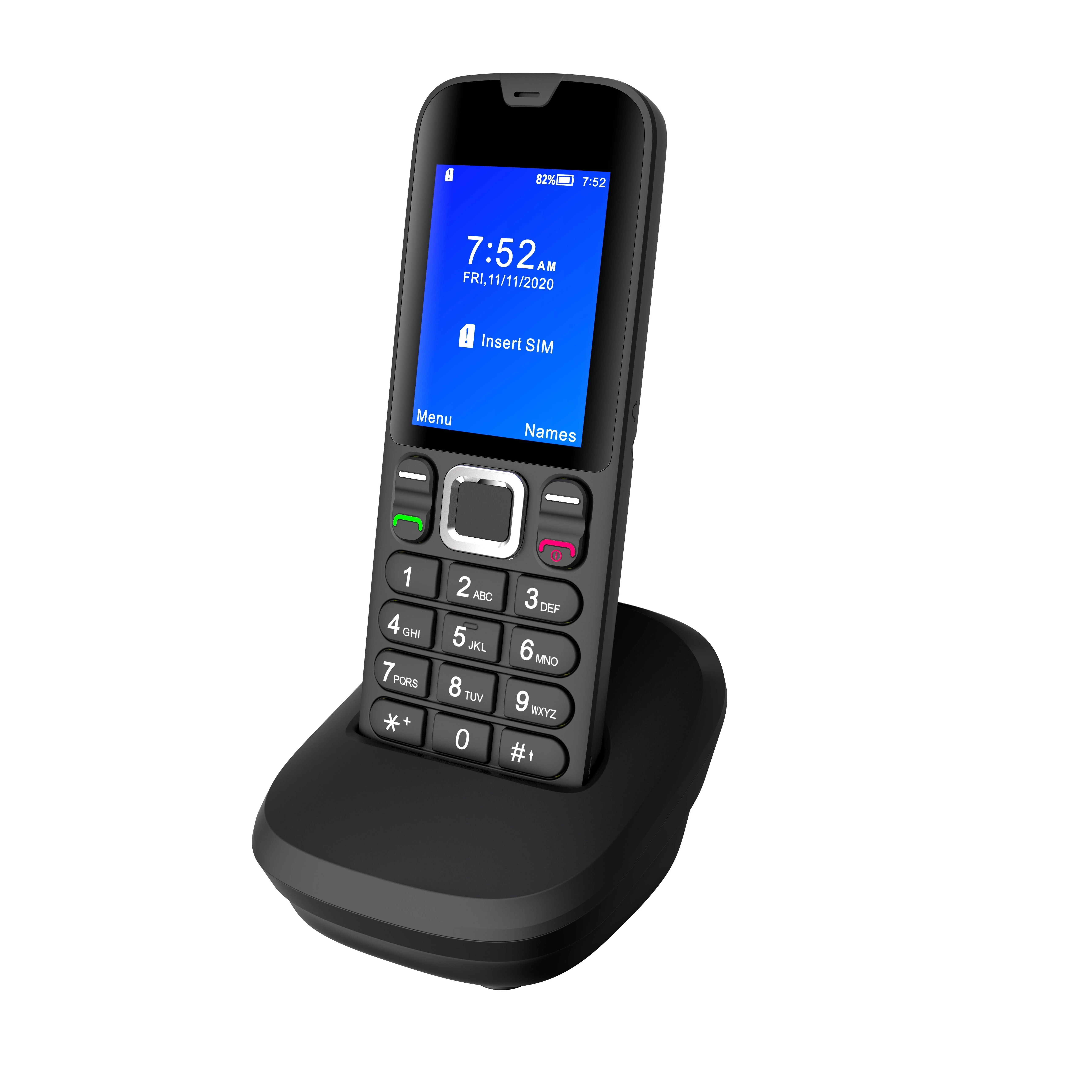 Factory Outlet SMS Color Screen Sim Card Fixed Wireless cordless Telephone With LS668 2G