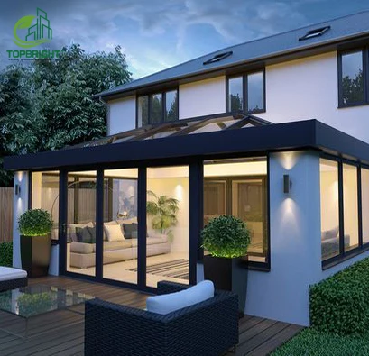 Sunroom winter garden 4 season customized portable glass house