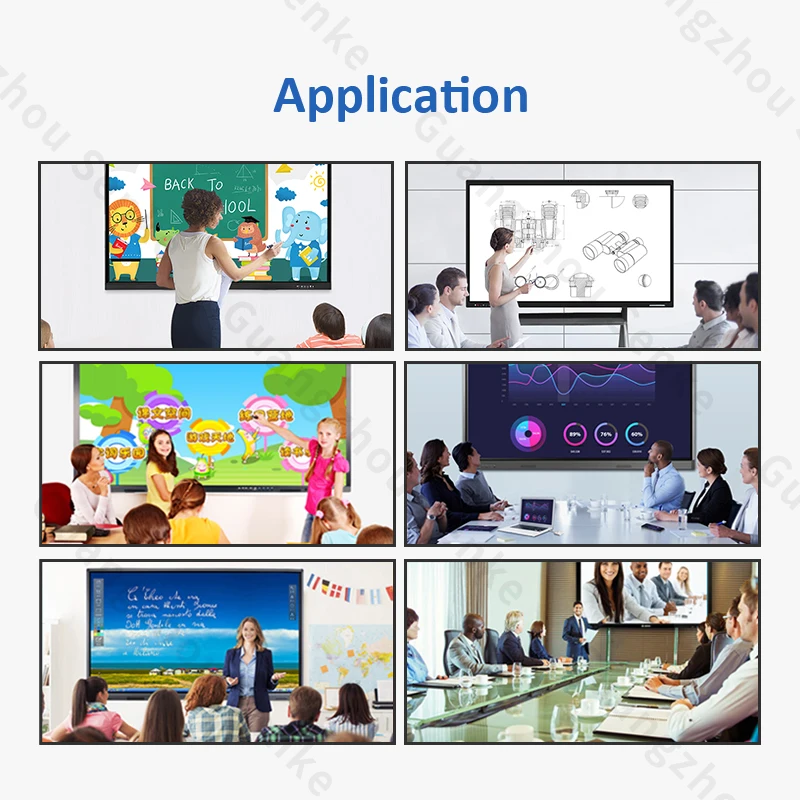 Promethean interactive whiteboard smooth writing multi touch screen 100 110 inch for education meeting interactive panel