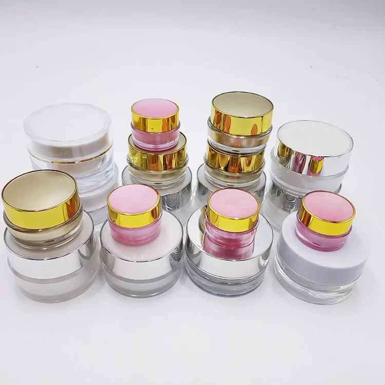  Manufacturer customize 10g 15g plastic jar cream lotion Custom cosmetic