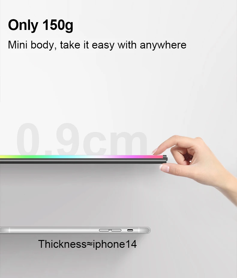 Illuminate Space with Magic Motion Sensor LED Light with Dazzling Color Changes Wireless Rechargeable Night Light for Bedroom