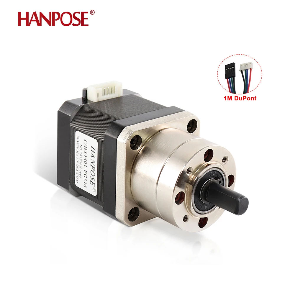 reduction ratio 189/264/367-1 Nema 17 gear reduction optional planetary 17HS4401S-PG for medical machinery 42 stepper motor 12V