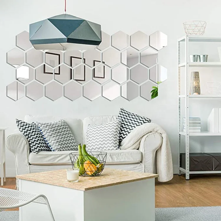 
Whole Removable Acrylic Mirror Setting Wall Sticker Decal for Home Bedroom Decor 