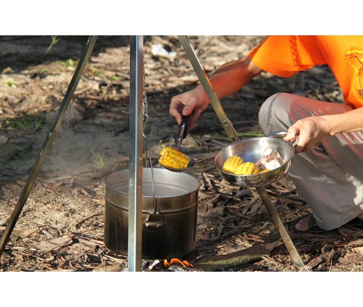 CL1D-A1905 Comlom Portable Outdoor Stainless Steel Bowl With Handle