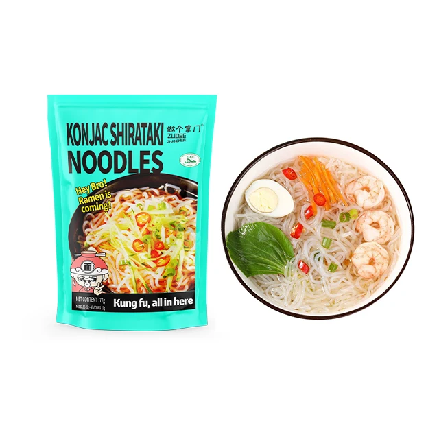 Konjac Vermicelli Low Carb Hand Made halal snack food instant noodles Konjac Noodles