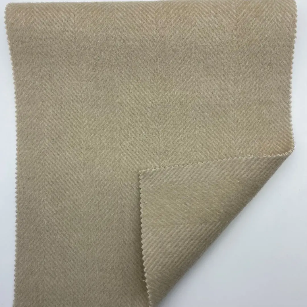 Fabric wholesale 100% wool Double sided print textile fabric for Coat clothing blanket cushion