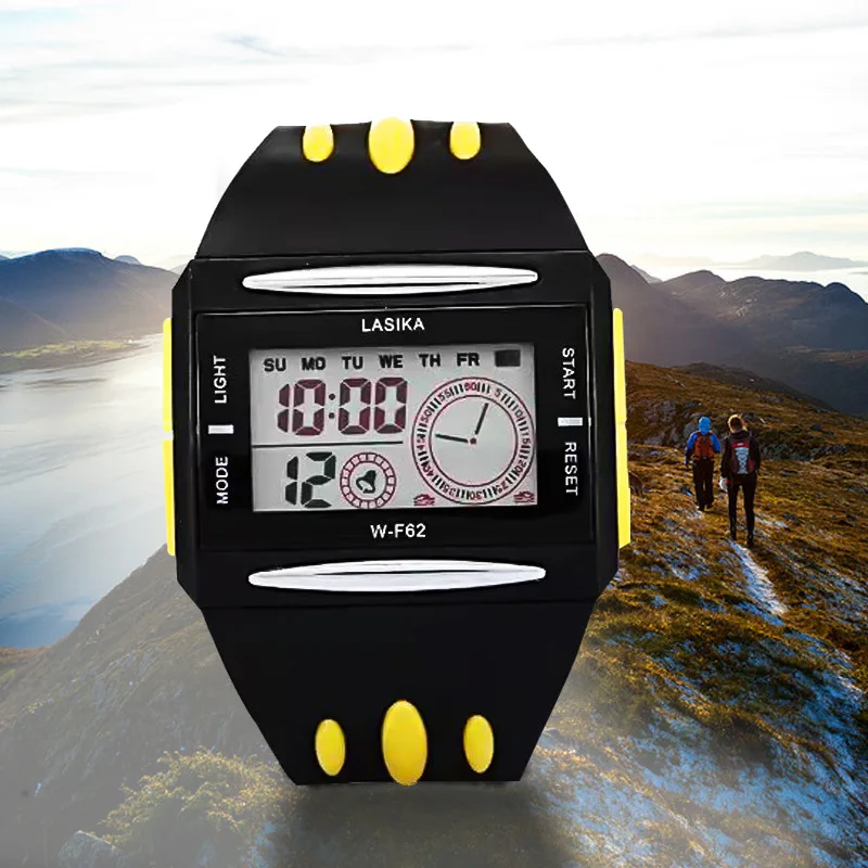 Supply LASIKA explosive fashion leisure sports electronic watch waterproof led watch