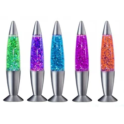 Manufacturer Wholesale Rocket Shaped LED Lava Lamp Decorative Night Light Small Night Lava Lamp
