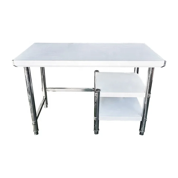 Durable Stainless Steel Kitchen Work Table Gas Stove Table for Fast Food Hotel  Workbench for Cooking