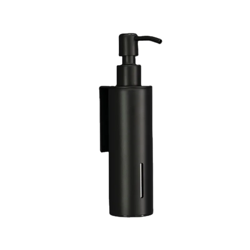 Matte Black Double Liquid Wall Mounted Shower Shampoo Conditioner Shower Gel Lotion Soap Dispenser Manual Bathroom
