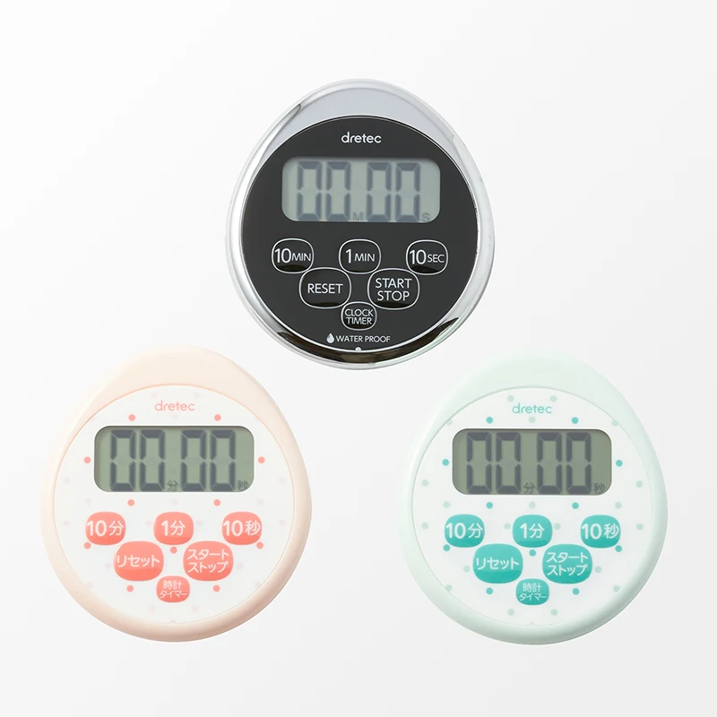 Waterproof  Digital Timers for Kitchen and Bathroom