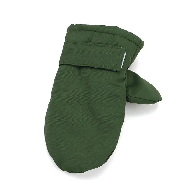 Children winter models solid color accessories newborn warm mitten baby padded fashion ski mitten