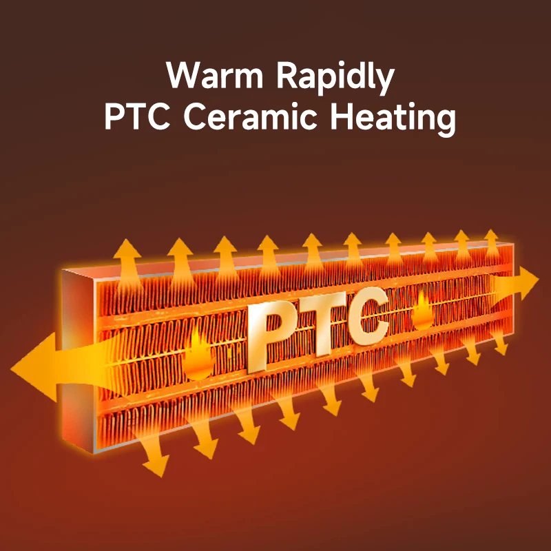 Quick Heating 2000W Home Office Mini Ceramic PTC Fan Heater Portable With Remote Control