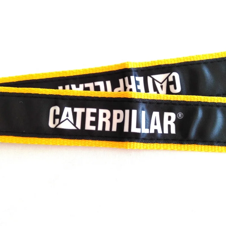 Custom heat transfer or silk screen printing or jacquard process Logo webbing lanyard Commercial support