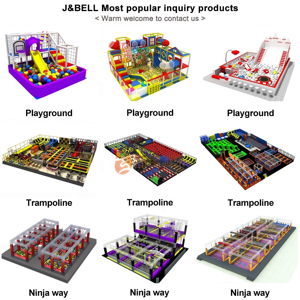 Amusement park custom Plastic children commercial soft play indoor playground  equipment