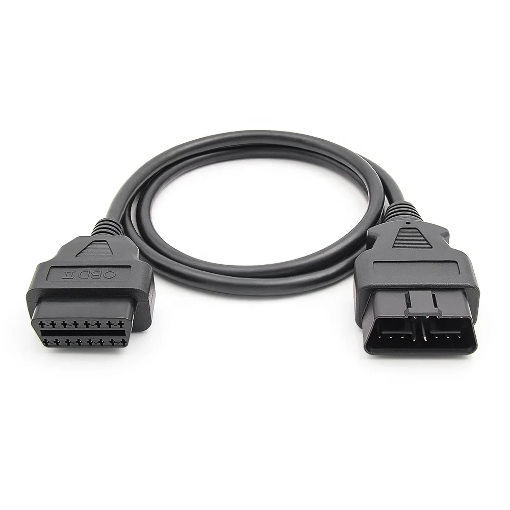 Universal 16PIN Full Chip 100CM OBD2 Male to Female OBD2 Extension Cable Support For All OBDII Code Scanners