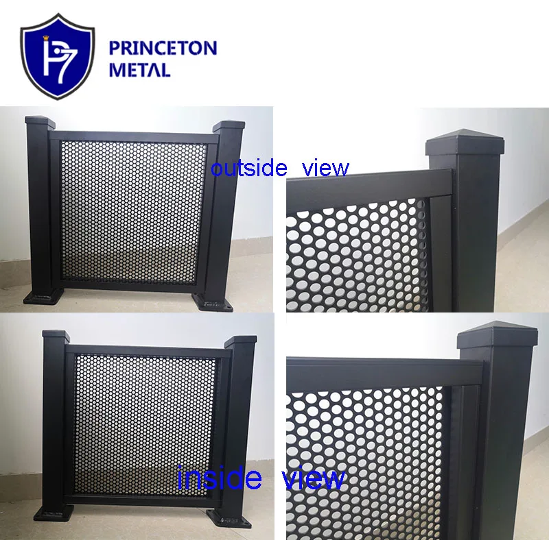 AUS perf fencing perforated aluminium pool fence panel