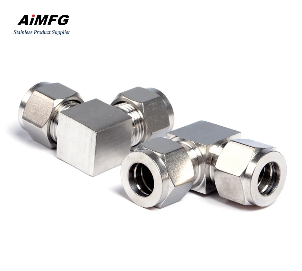 Оптовая цена Фитинги swagelok соединительный колено ISO8434 двухободковый фитинг для фракционной