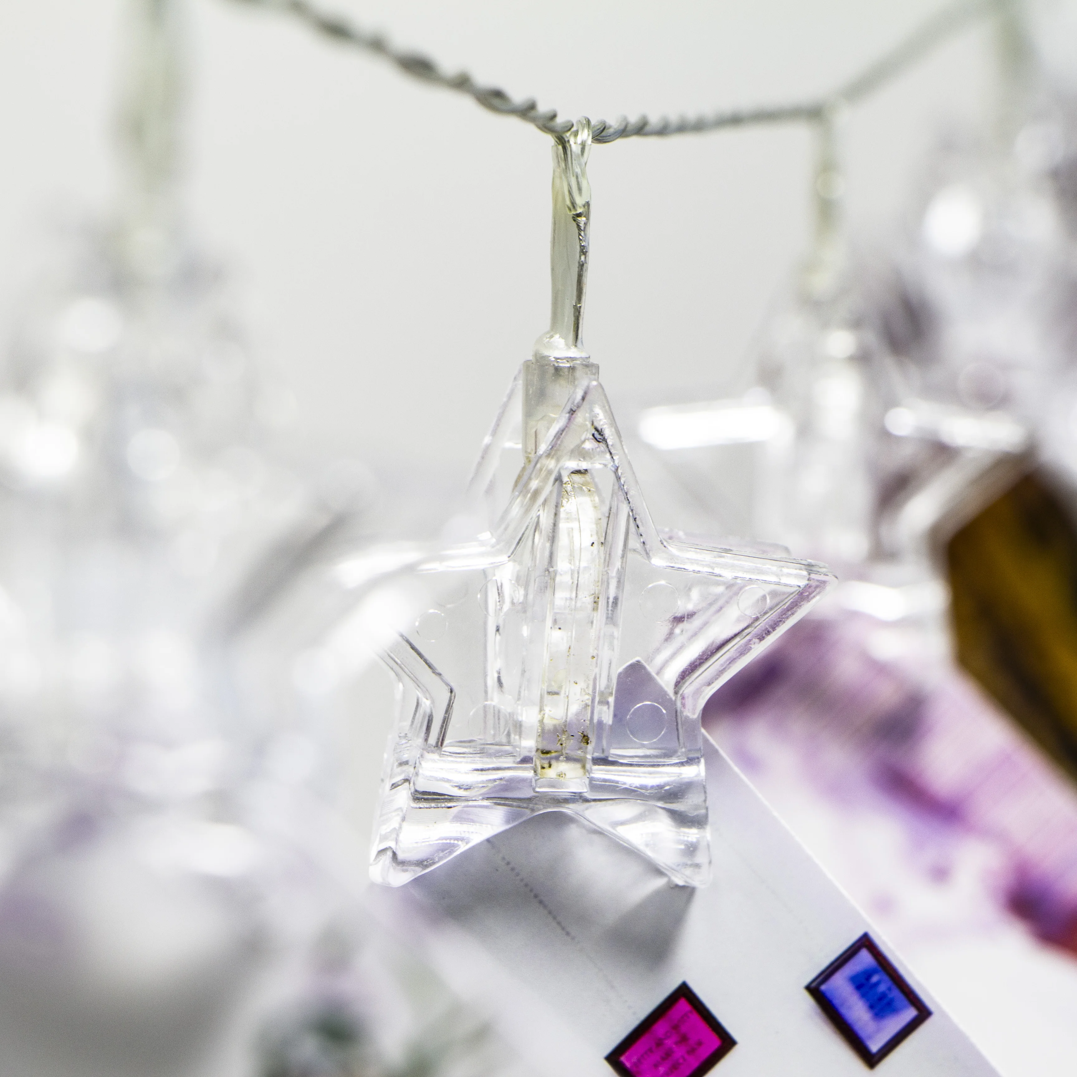 Fairy Star Photo Clip Lights LED 10 Lights Christmas Party String Lights for Home Holiday Decoration