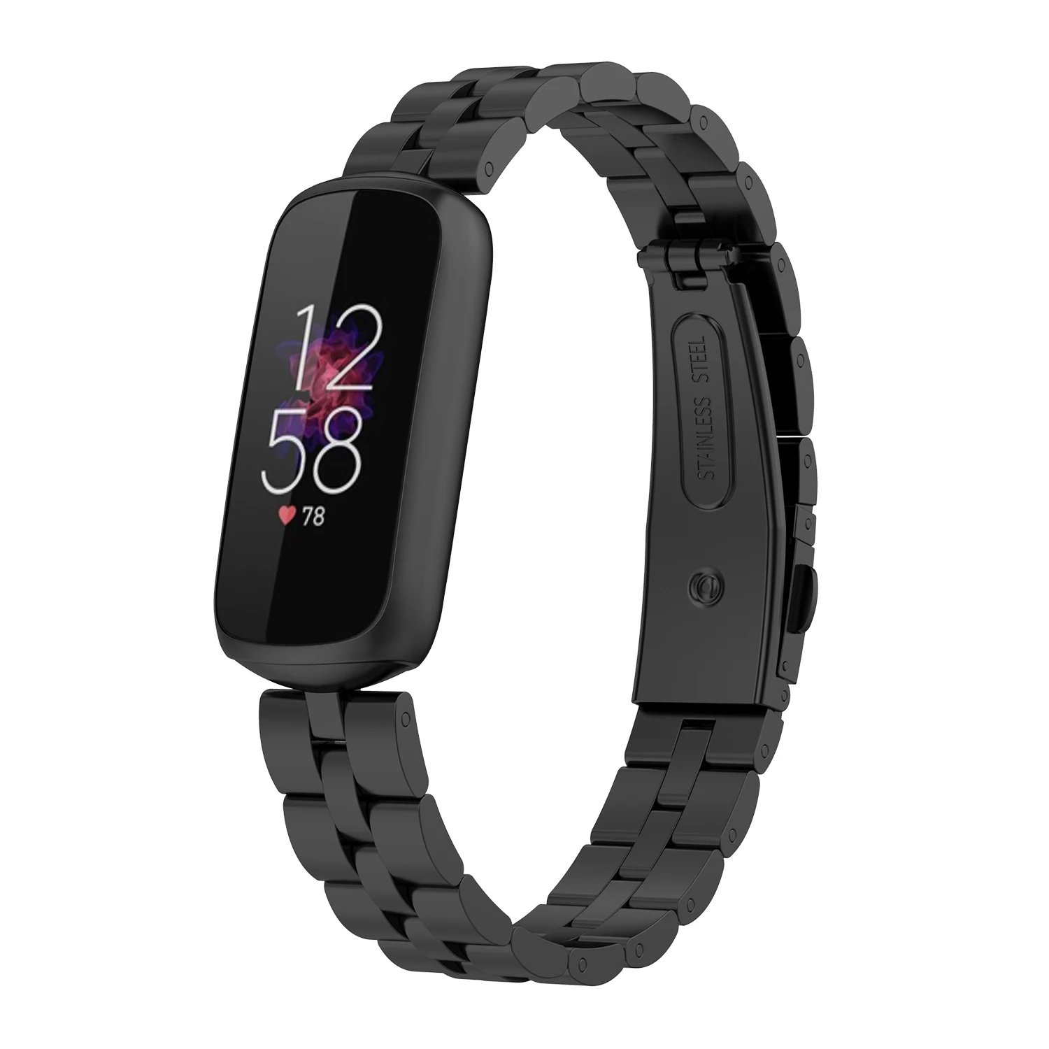  Fit for Fitbit Luxe Smart three-bead steel strap replacement watchband average