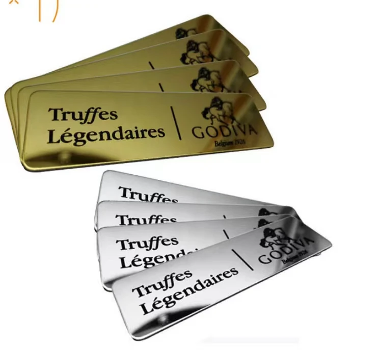 2023 Wholesale Metal Aluminum Stainless Steel Acrylic Customize Personal Logo Nameplate