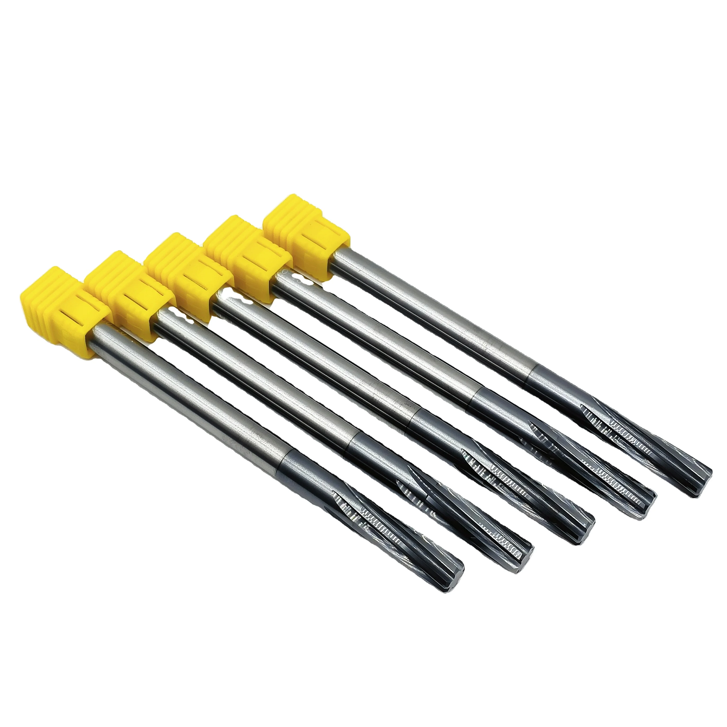 Multi-functional universal KTL Solid carbide machine carbide helical flute straight shank reamer for 8