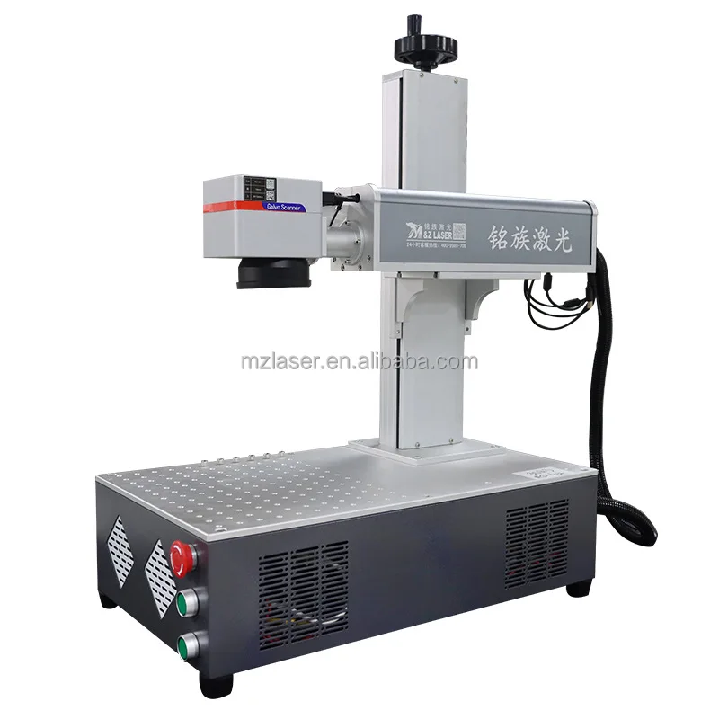 30w jpt mopa M7 60W fiber laser marking machine color engraving on stainless steel