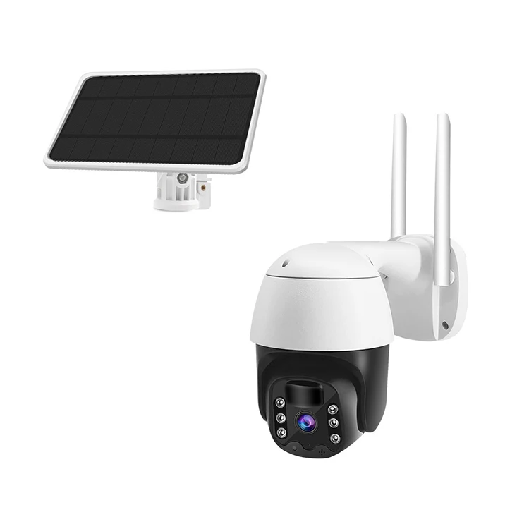JQG-2 New design wifi outdoor ip 4g solar camera Tuya Humanoid Detection Two way voice waterproof