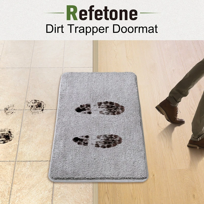 Indoor Doormat Front Door Mat Non Slip Rubber Backing Super Absorbent Mud and Snow Magic Dirts Trapper Door Mats