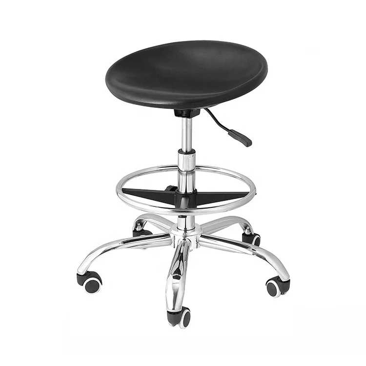 
Customized shape height adjustment ESD stool chemistry PU lab chair 
