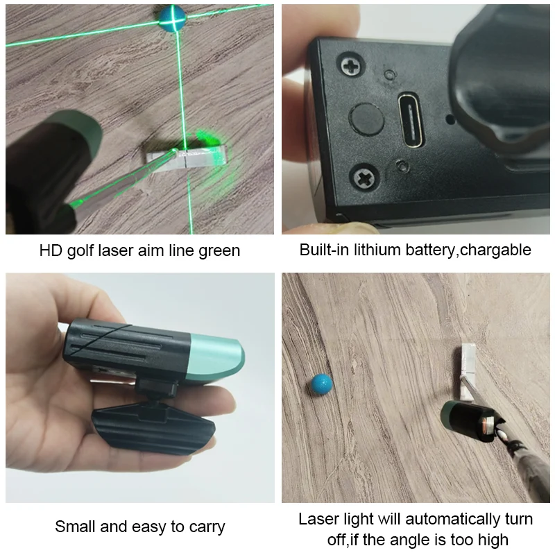 360 degree head rotation axis golf putter flash light cross line trainer for golf putting training aids