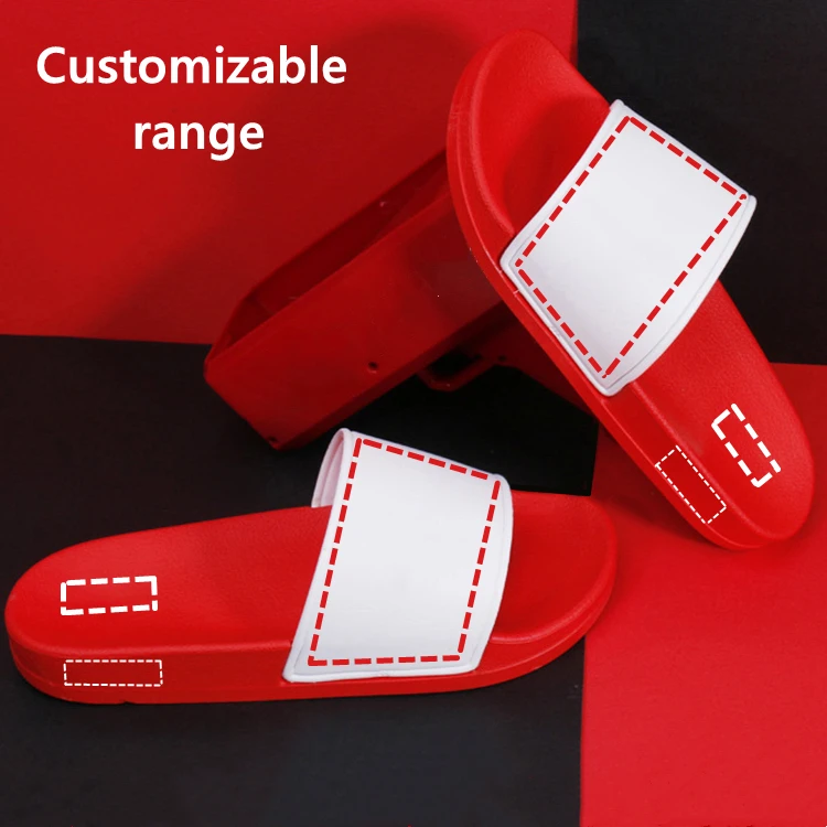 Summer House Shoes Flats Home Footwear Double Colors Custom Logo Women Bathroom Rubber Slippers Slides Men