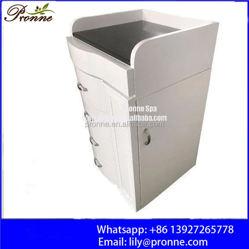 2022 hot sale rolling marble top salon trolley cart with drawer/spa trolley